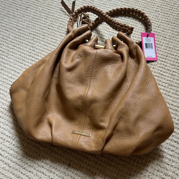 Vince camuto nora sahara Tan Leather Tote Bag NWT $348 - Picture 2 of 16